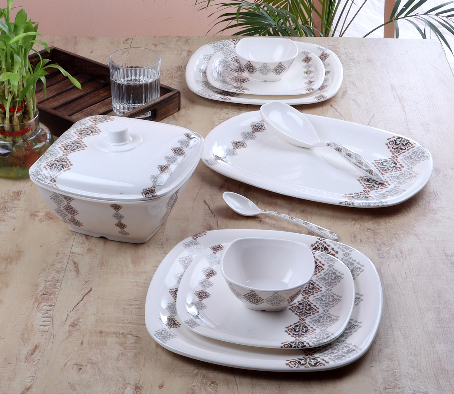 melamine dinner set price