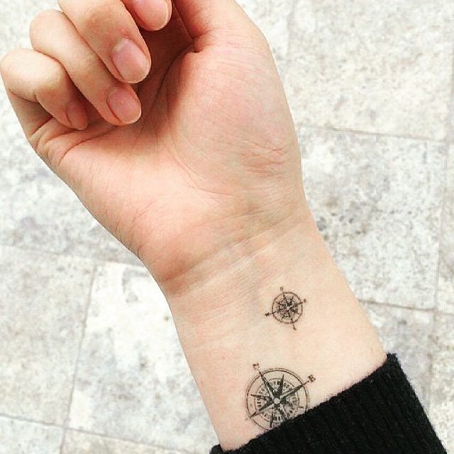 direction tattoo wrist