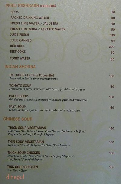 sai palace buffet menu