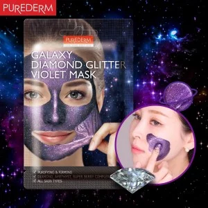 galaxy diamond purple peel off mask