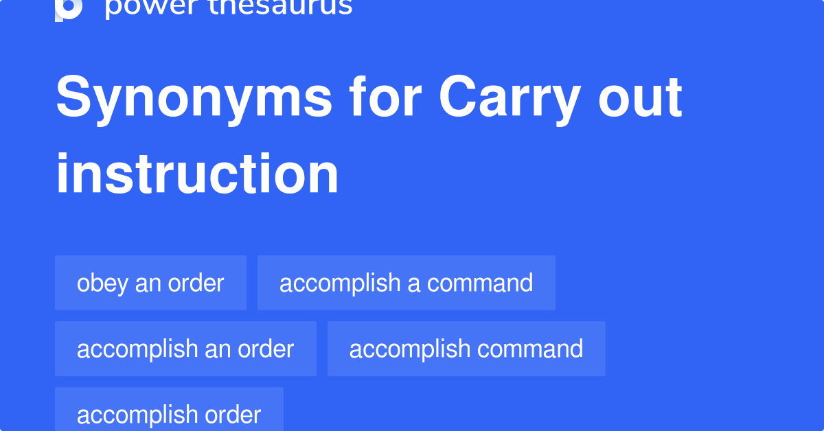 carry synonym