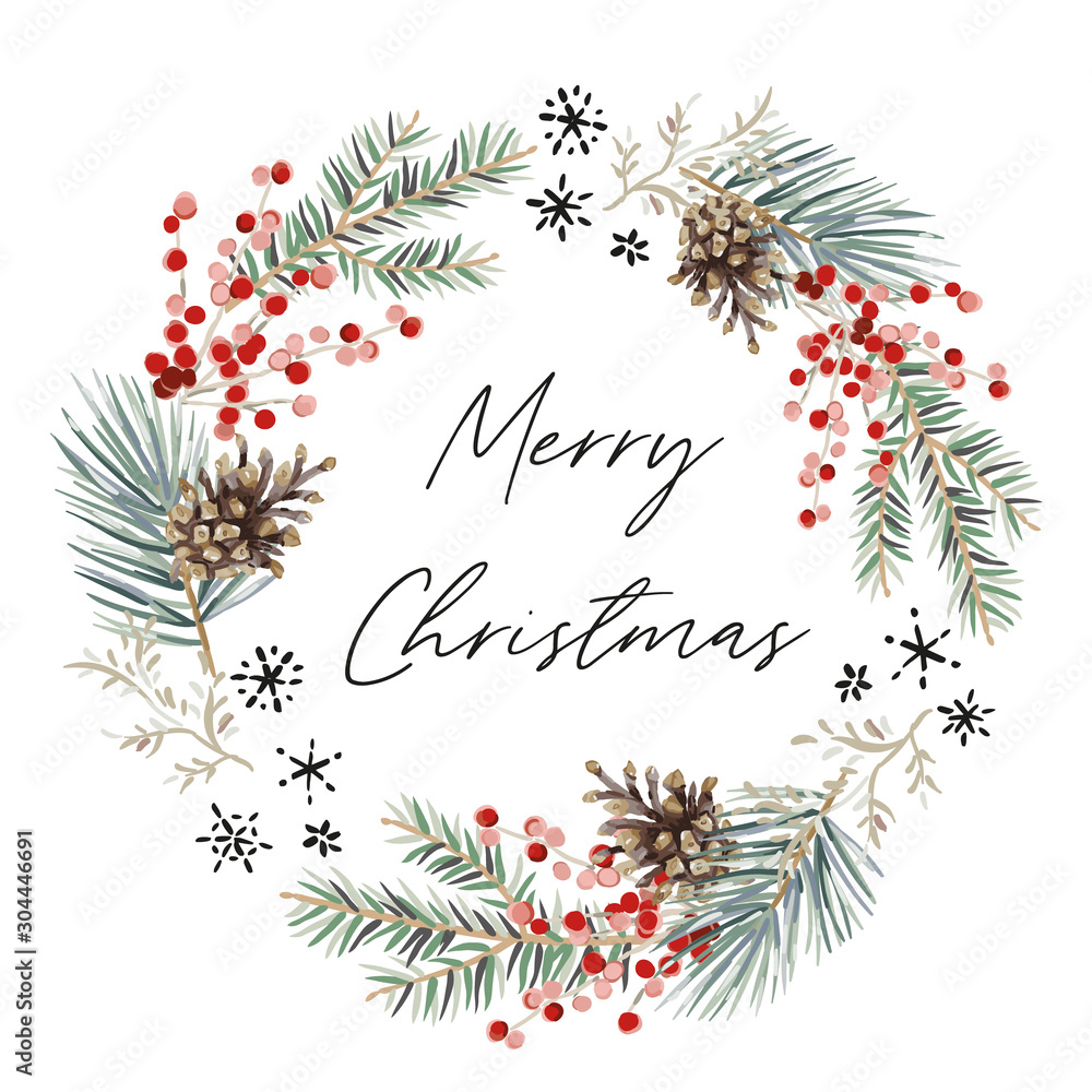 merry christmas white background