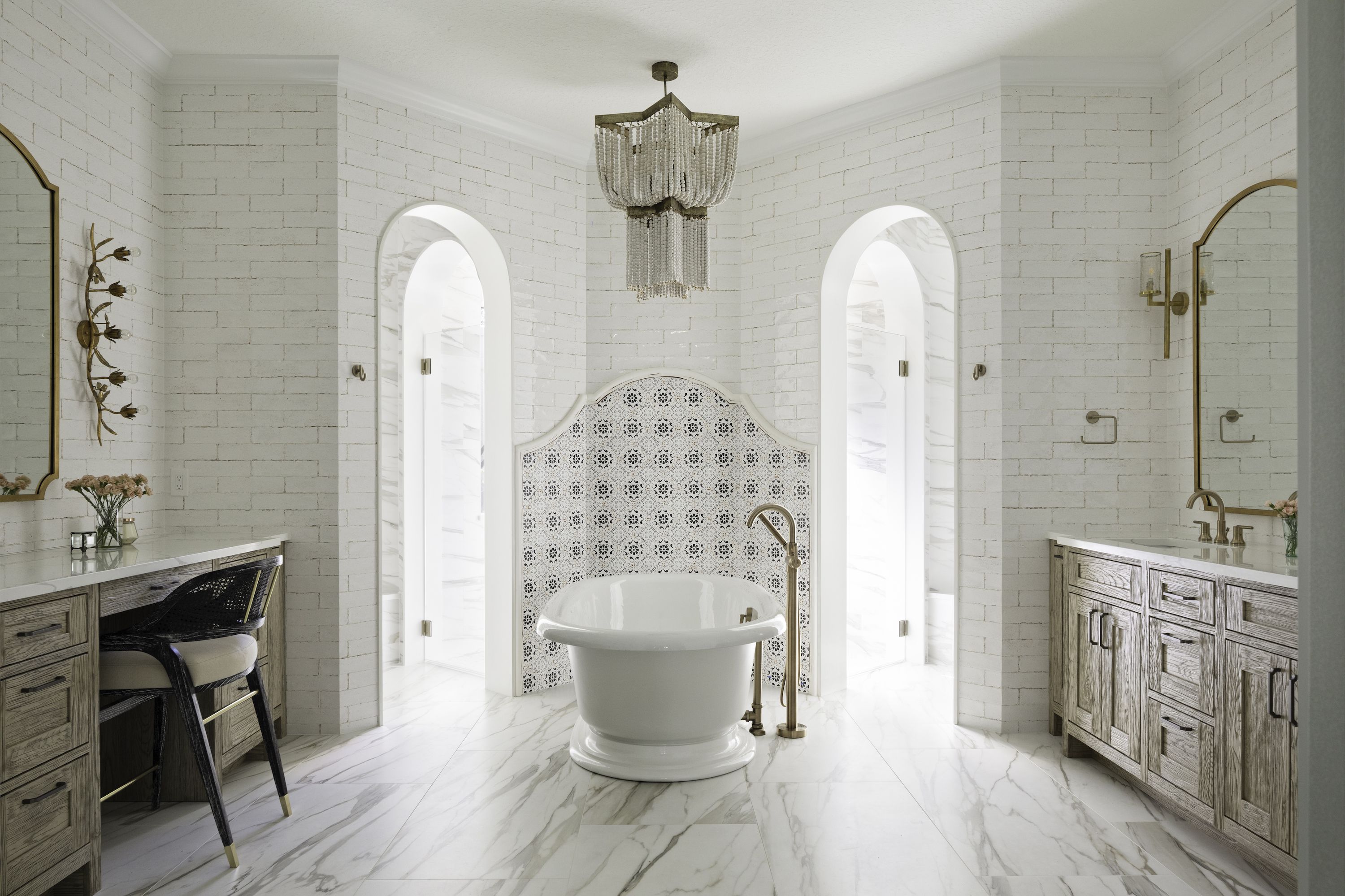 french country bathroom tile