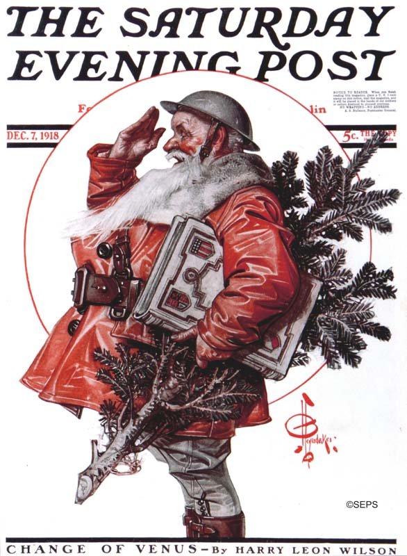 saturday evening post santa claus