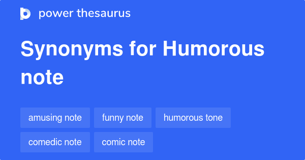 synonym for humorous