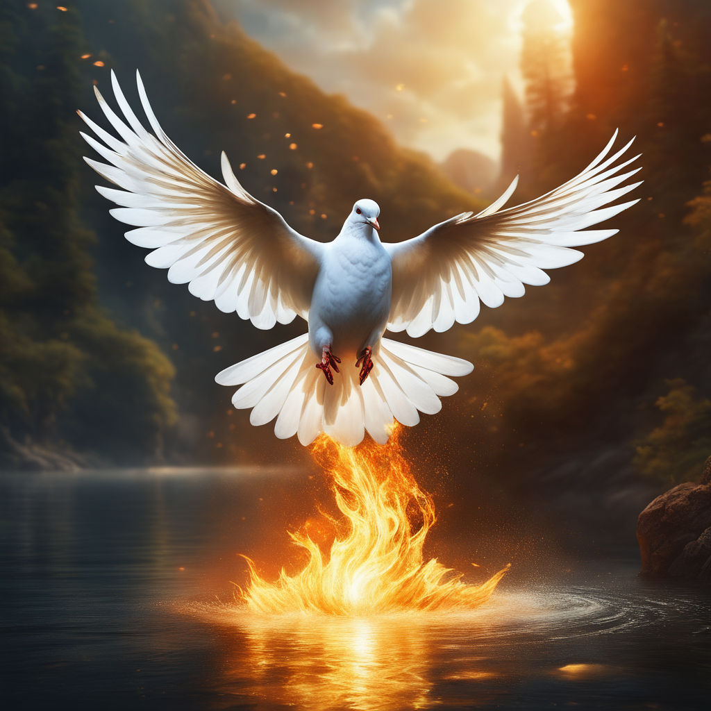 holy spirit dove flying