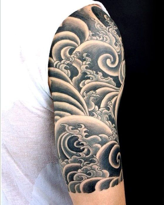 japanese wave tattoo