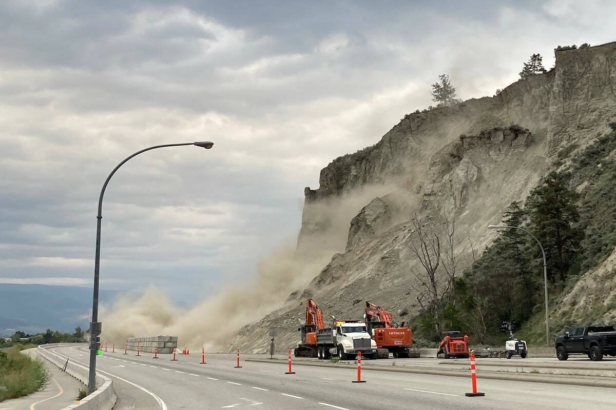 highway closed kelowna