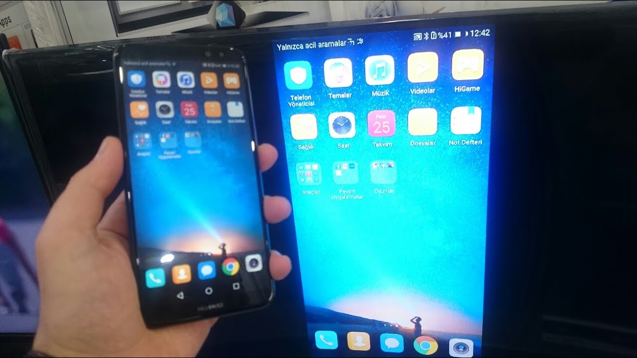 huawei mate 10 pro ekran yansıtma