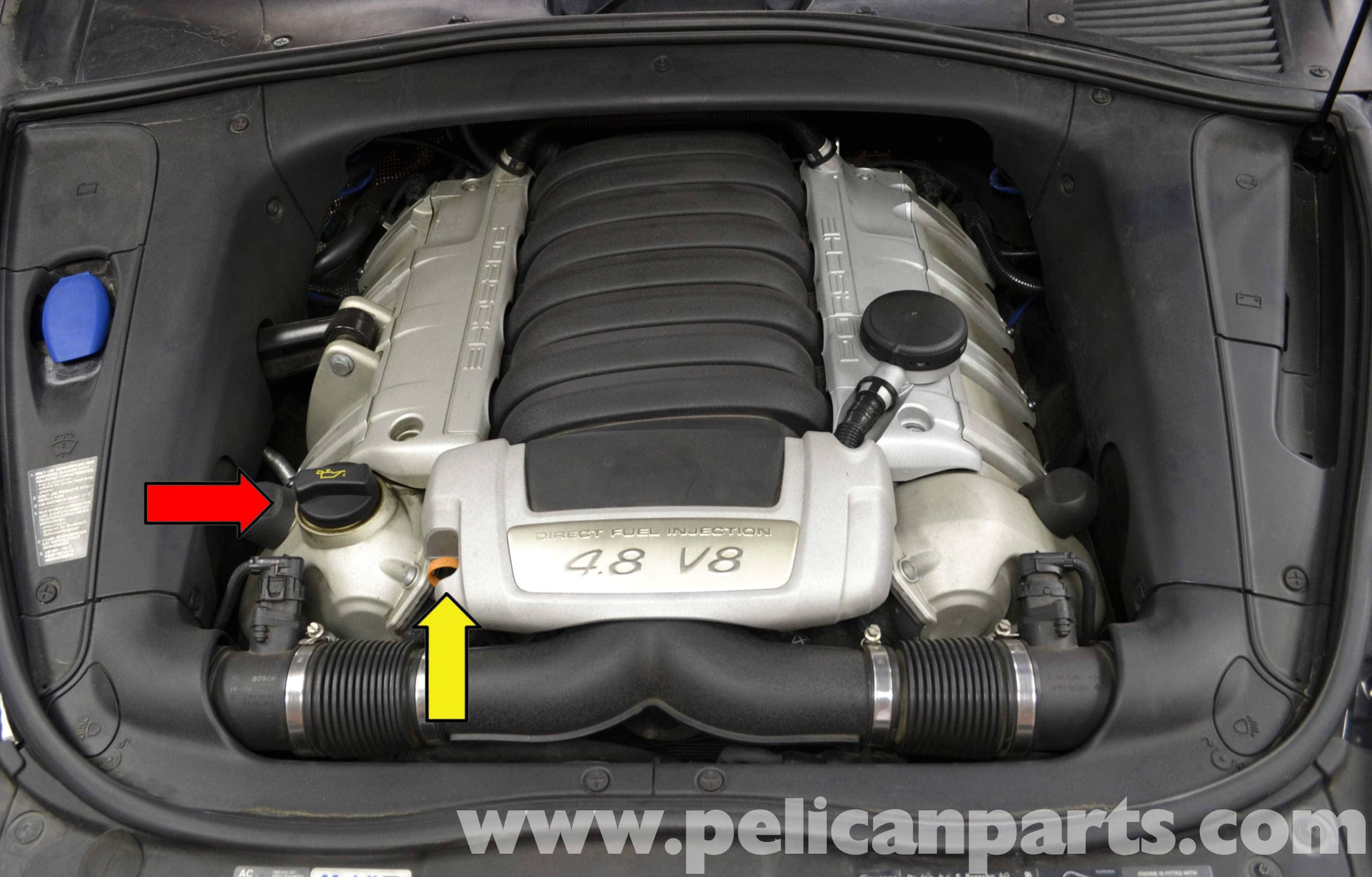 porsche cayenne 4.8 v8 engine oil capacity