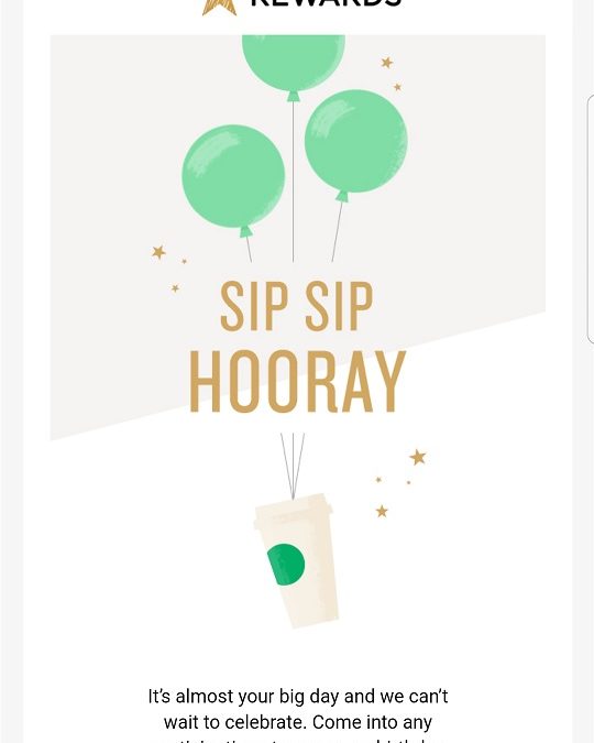 how to get birthday drink at starbucks