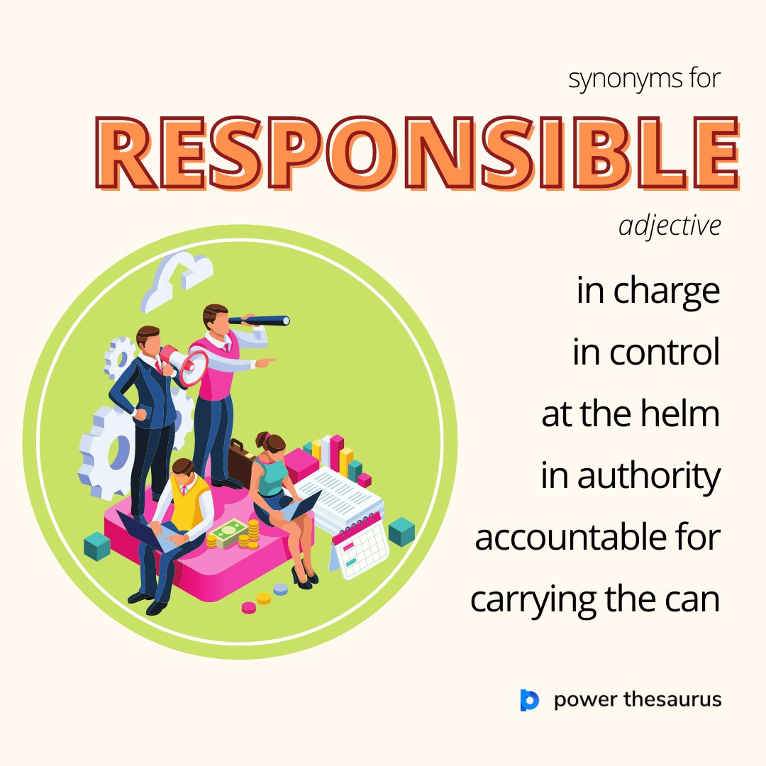 synonyms for responsible