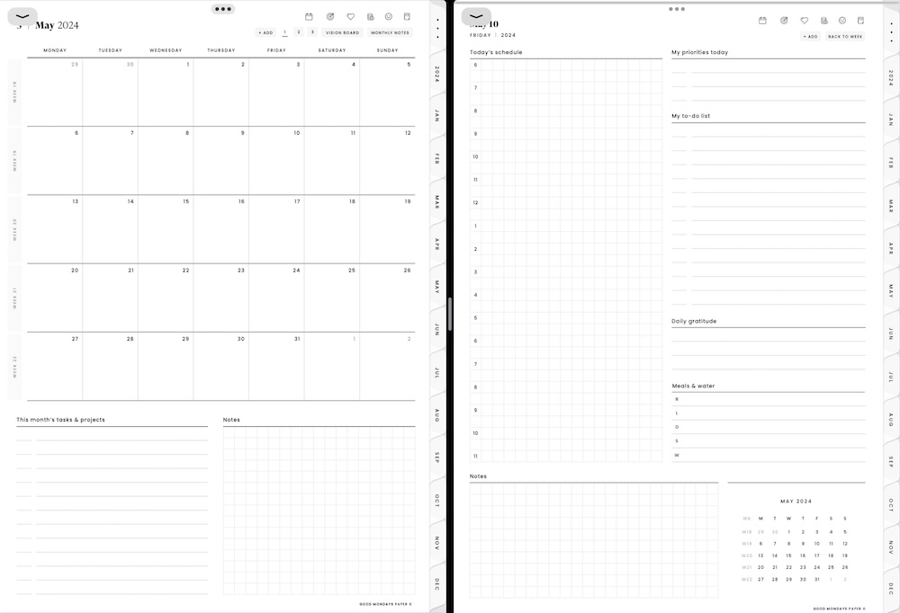 goodnotes free planner