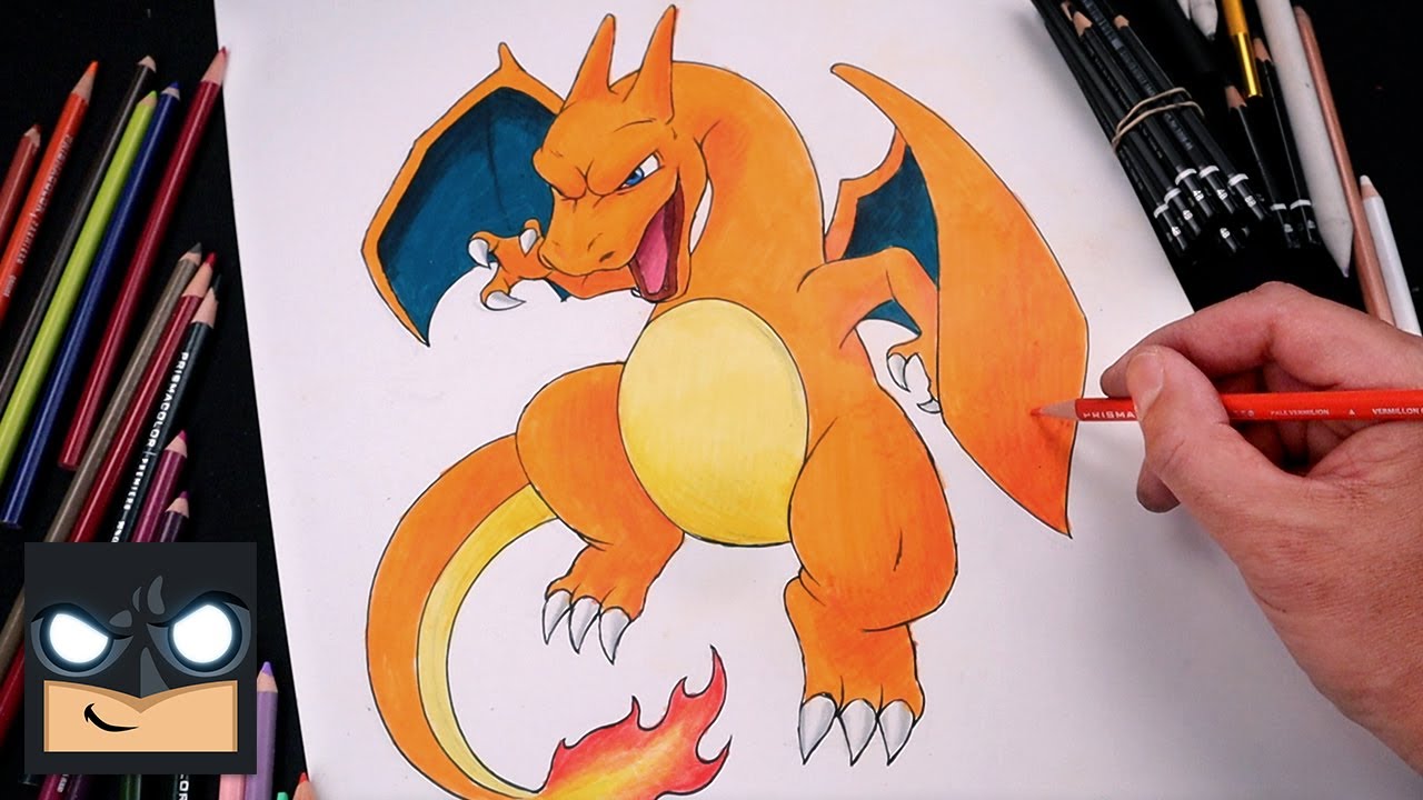 how to draw charizard