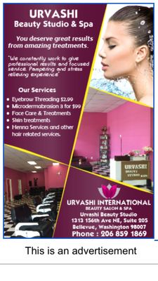 urvashi beauty salon bellevue