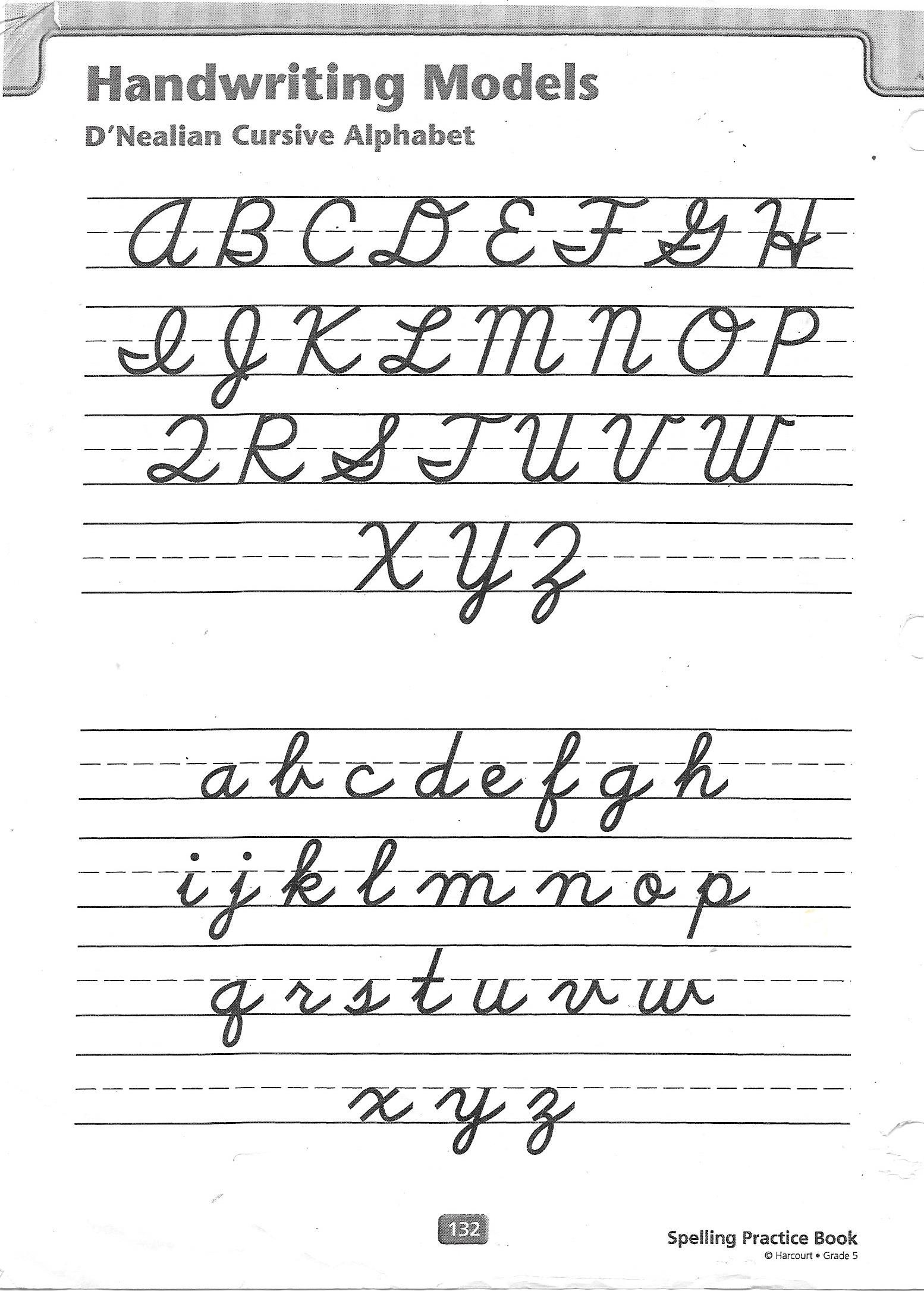 dnealian cursive font