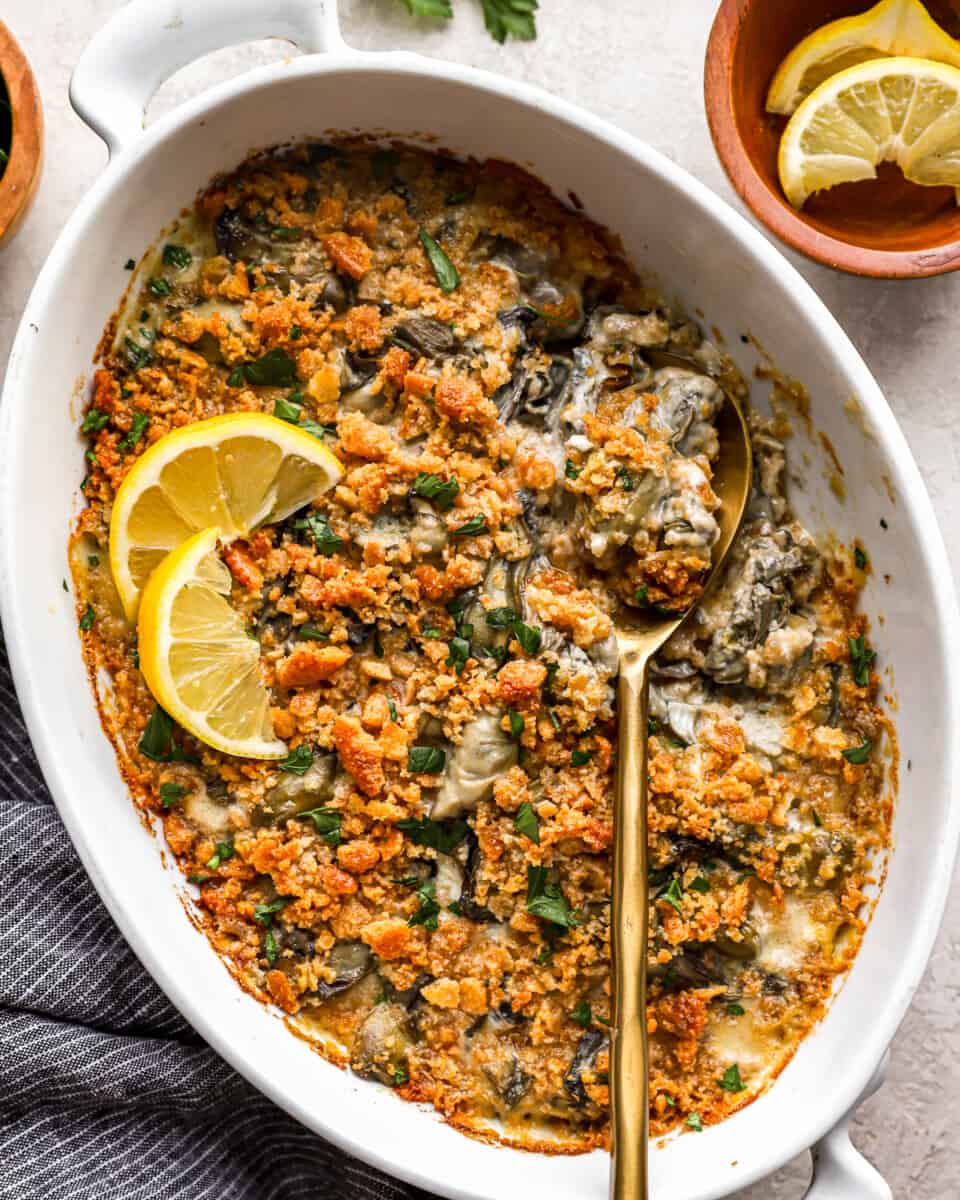 scalloped oysters with ritz crackers