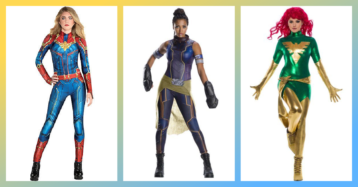 female marvel costumes