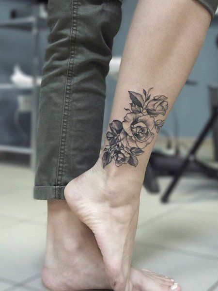 ankle tattoo women