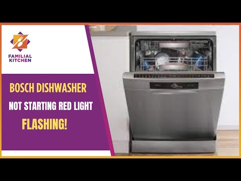 bosch dishwasher flashing red light