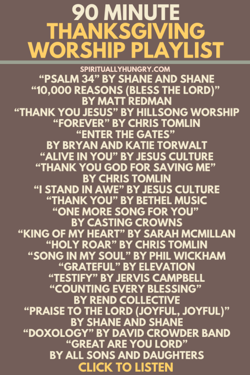 contemporary christian songs about thanksgiving