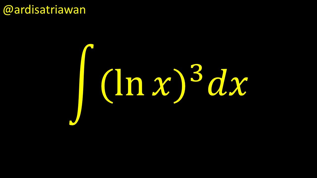 integral of ln x 3