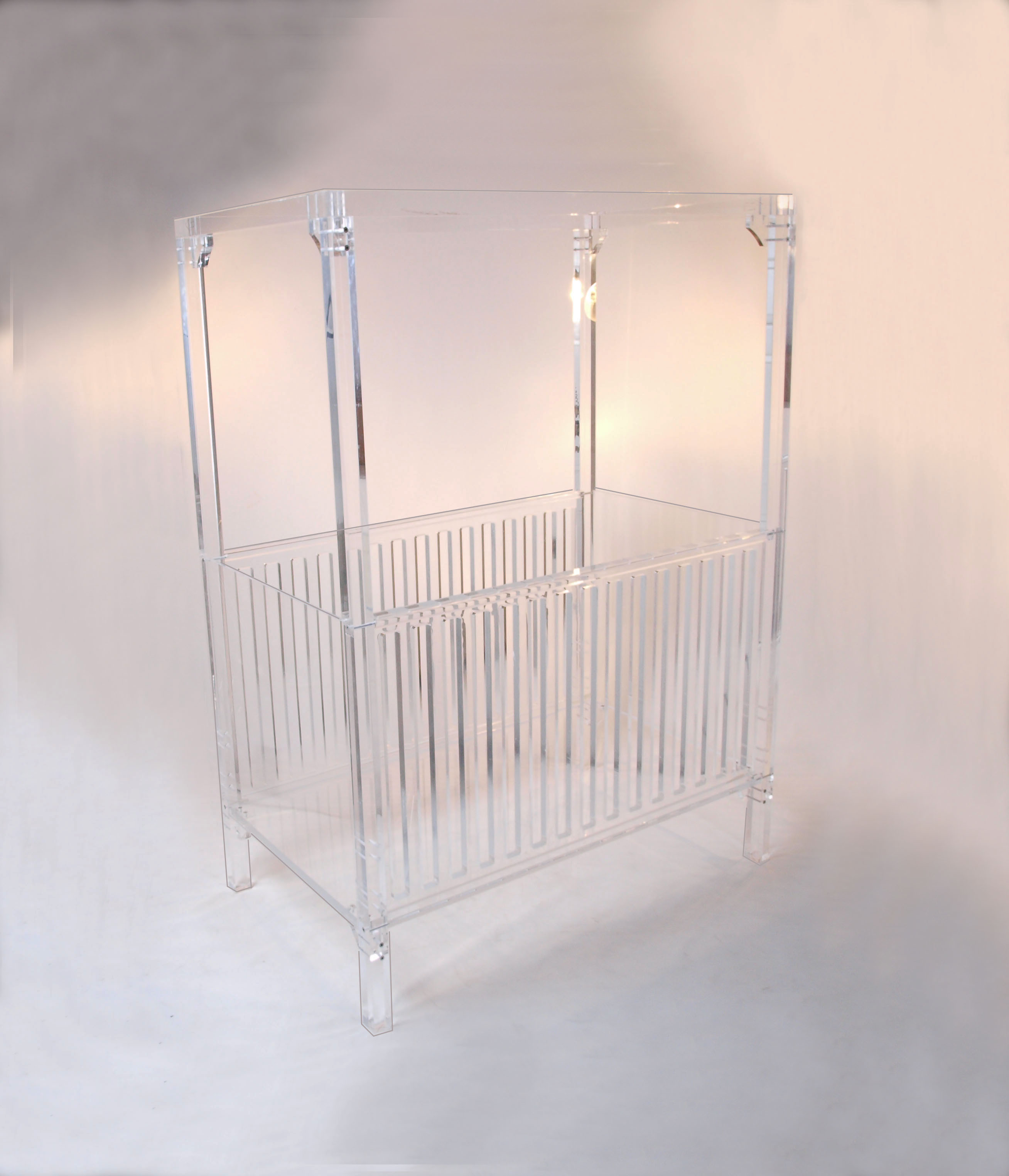 clear acrylic crib