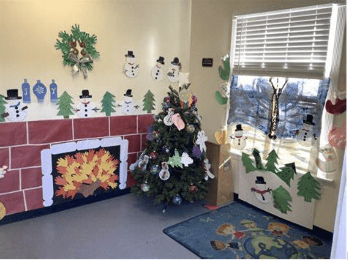 classroom christmas decor