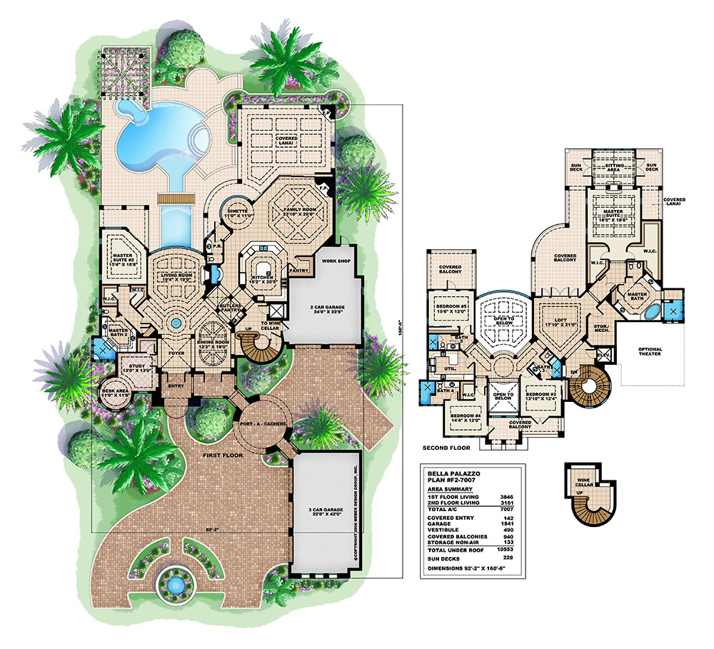 floor plans mansion