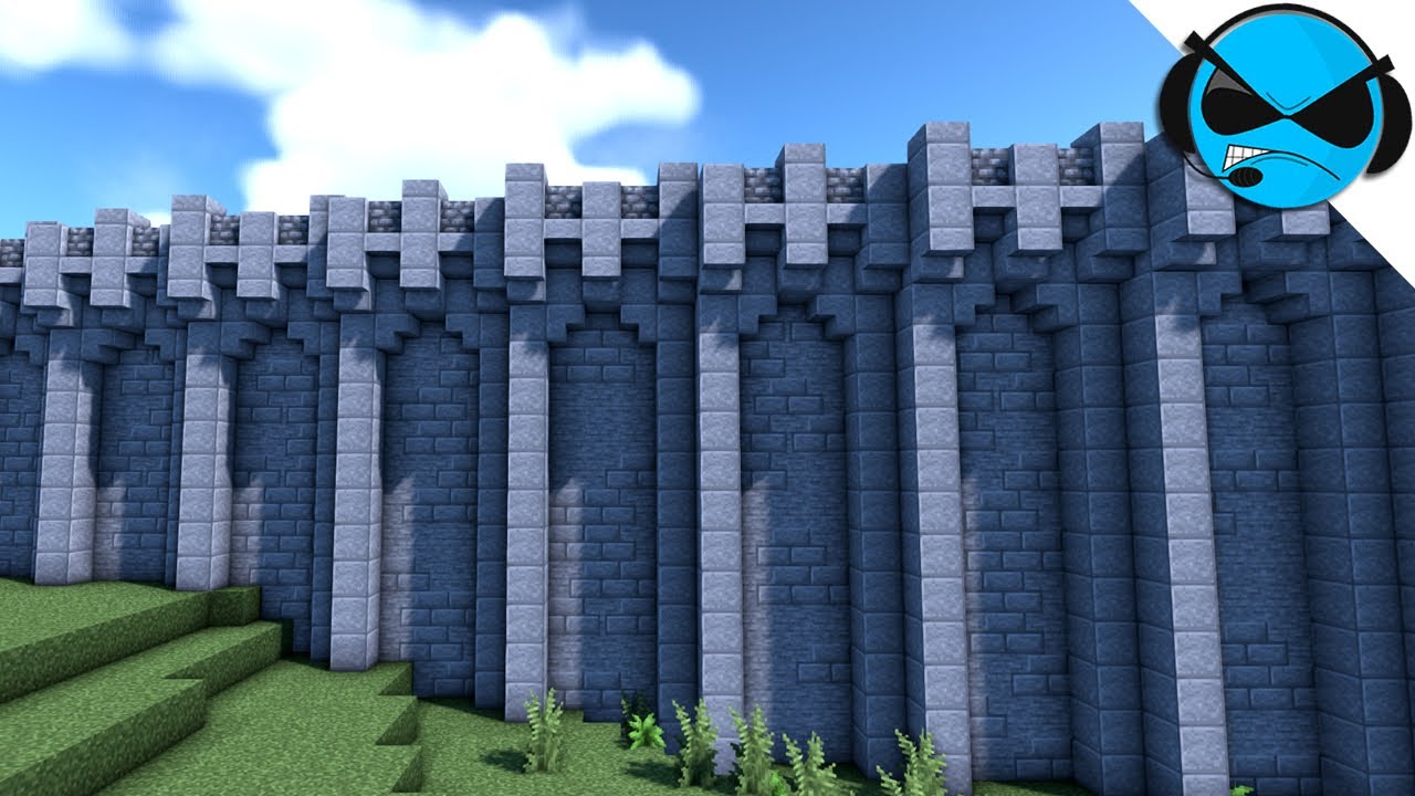 minecraft castle wall design