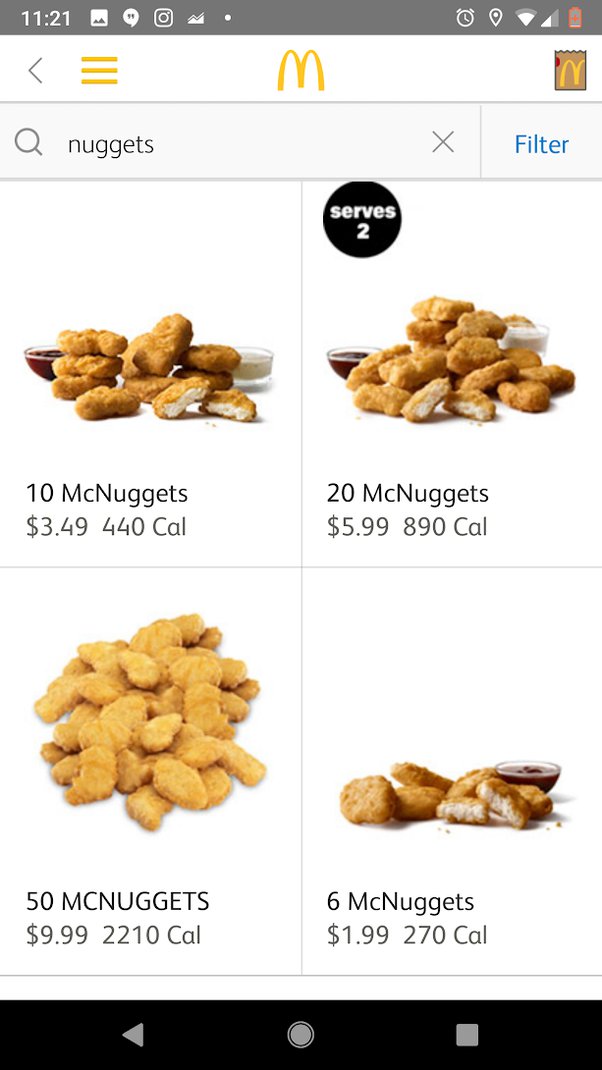 mcnuggets price