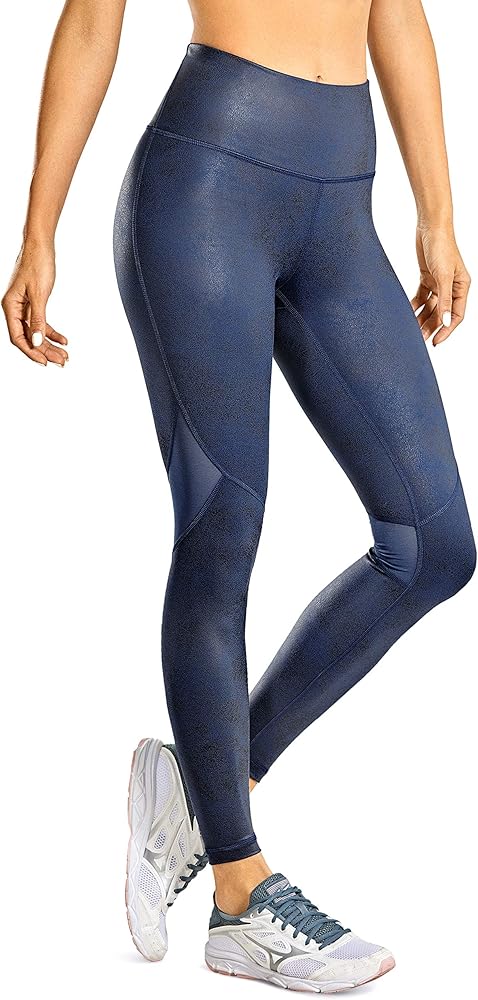 crz yoga faux leather leggings