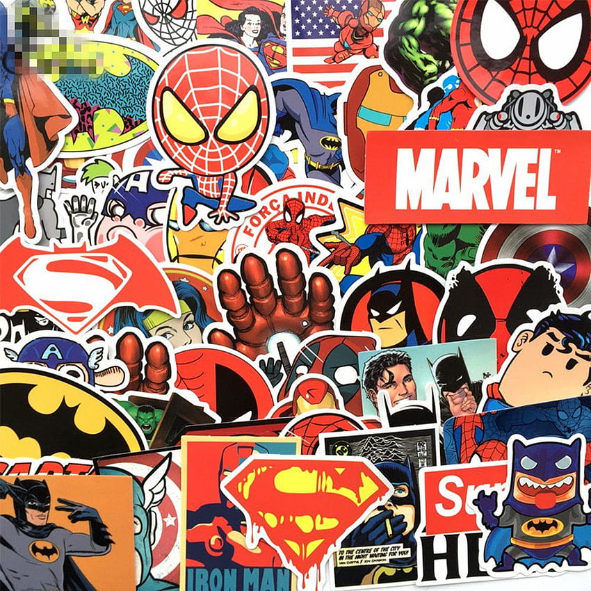 marvel stickers wallpaper