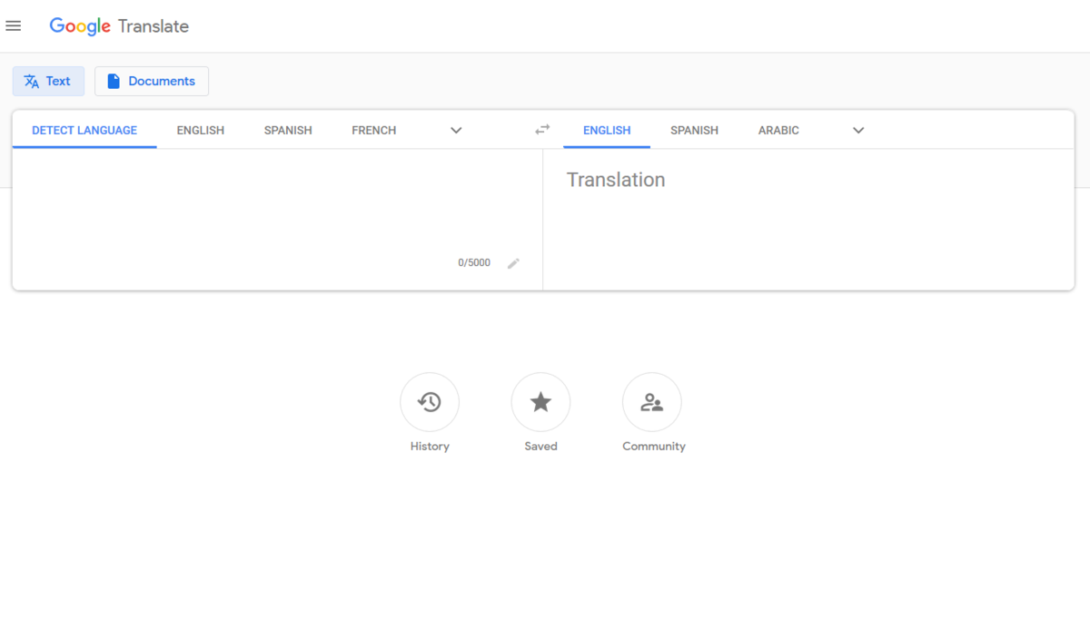 google translate spanish to english