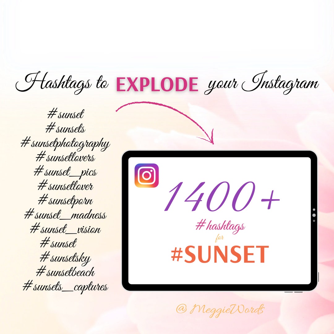 sunsets hashtags