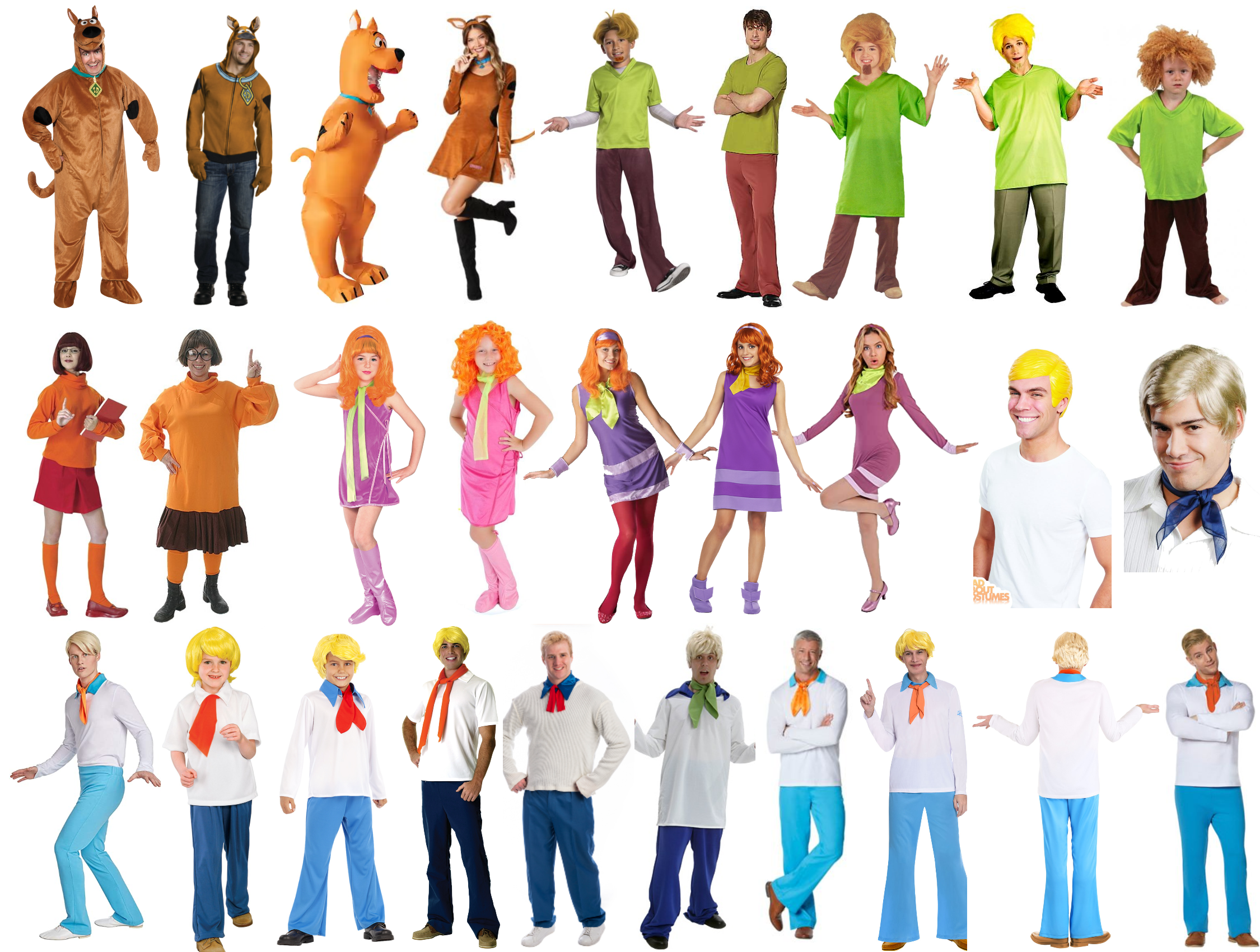 scooby doo characters outfits