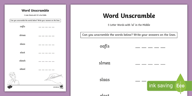 5 letter words with a in the middle