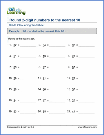 round to the nearest tenth worksheets