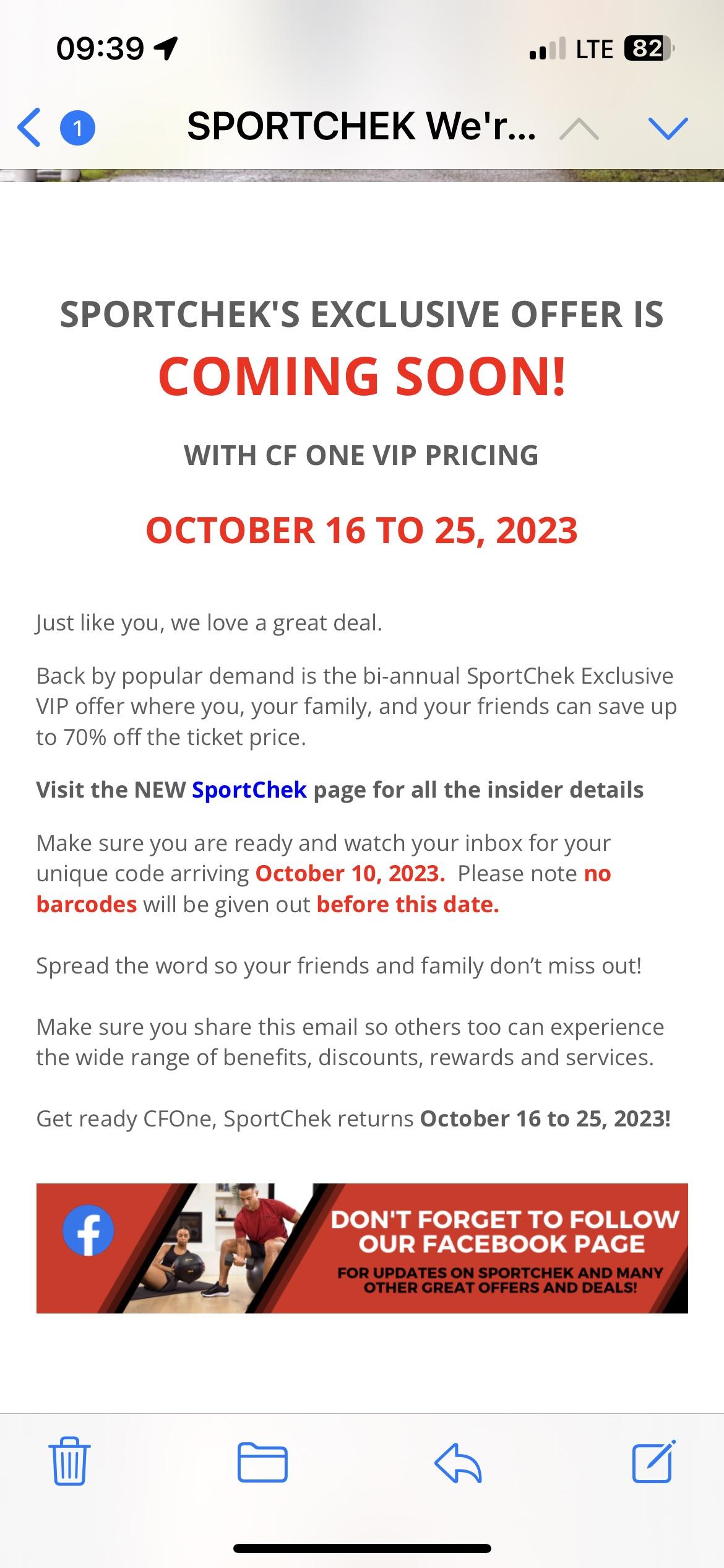 sport chek vip pricing 2023