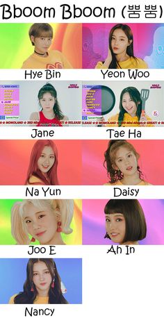 momoland members name with picture