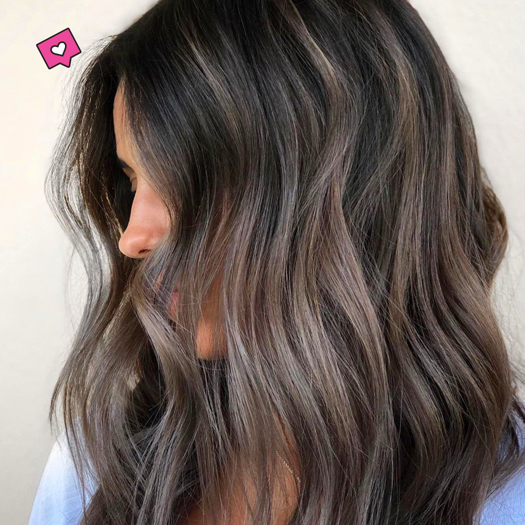 ash brown balayage