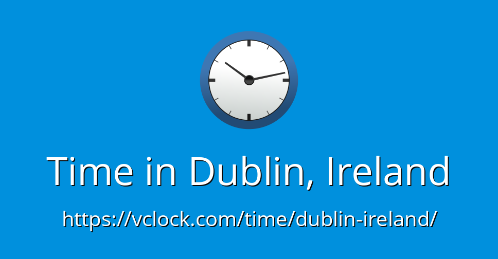 time zone in dublin ireland