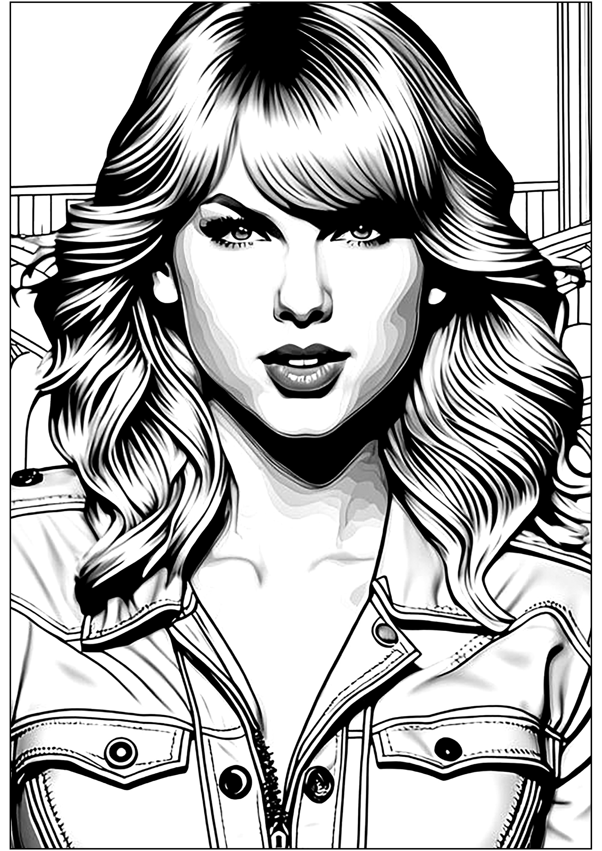 taylor swift coloring pages