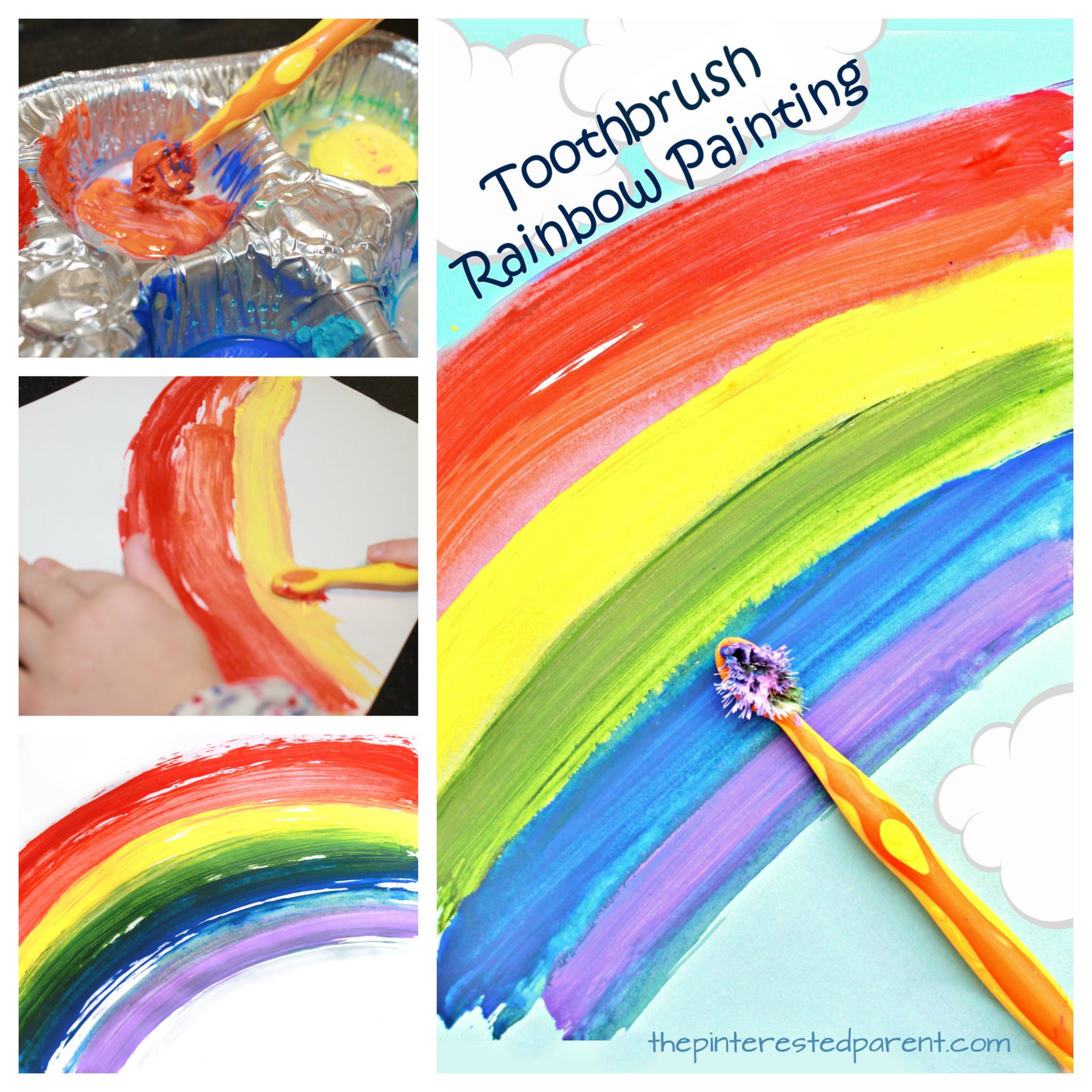 toothbrush painting ideas