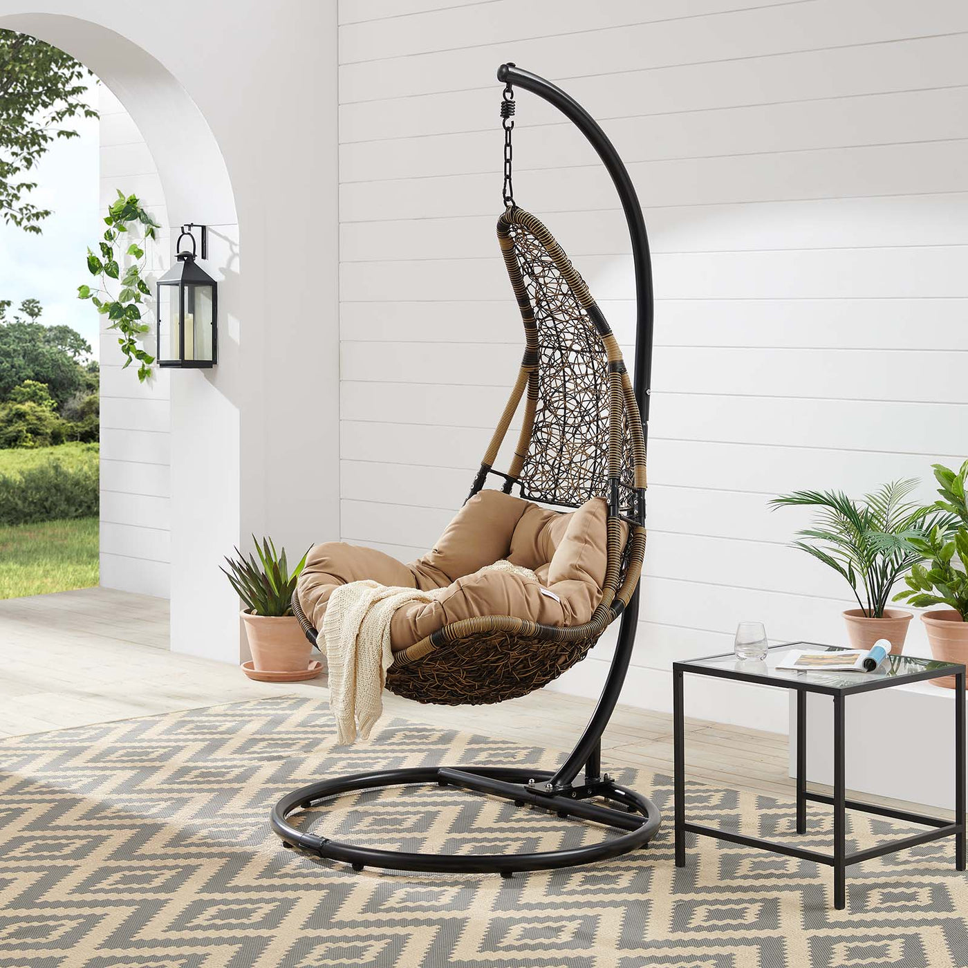 hanging chair and stand