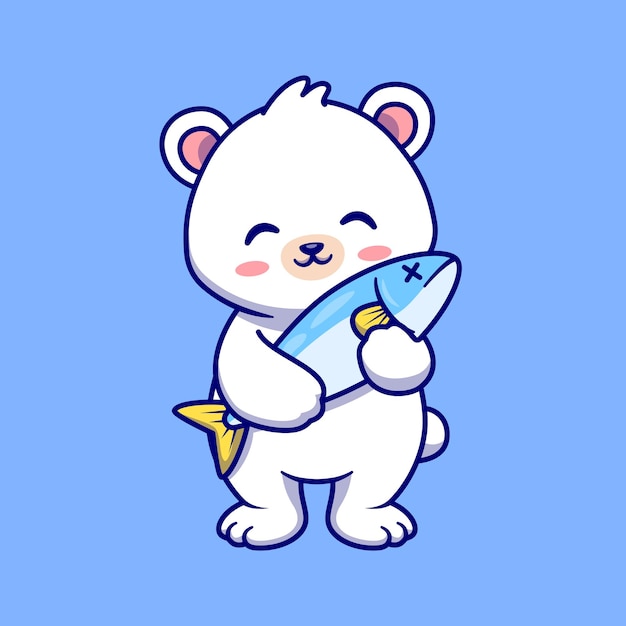 cute polar bear cartoon