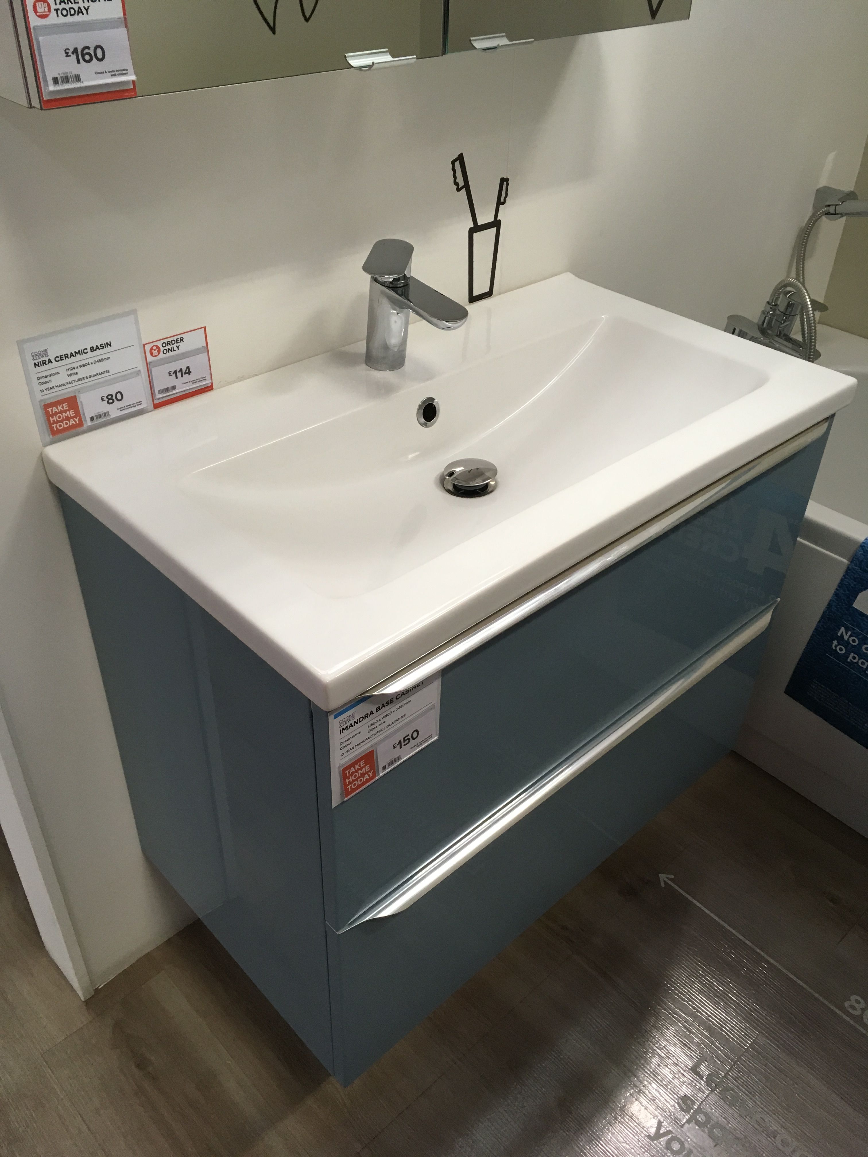 vanity units b&q