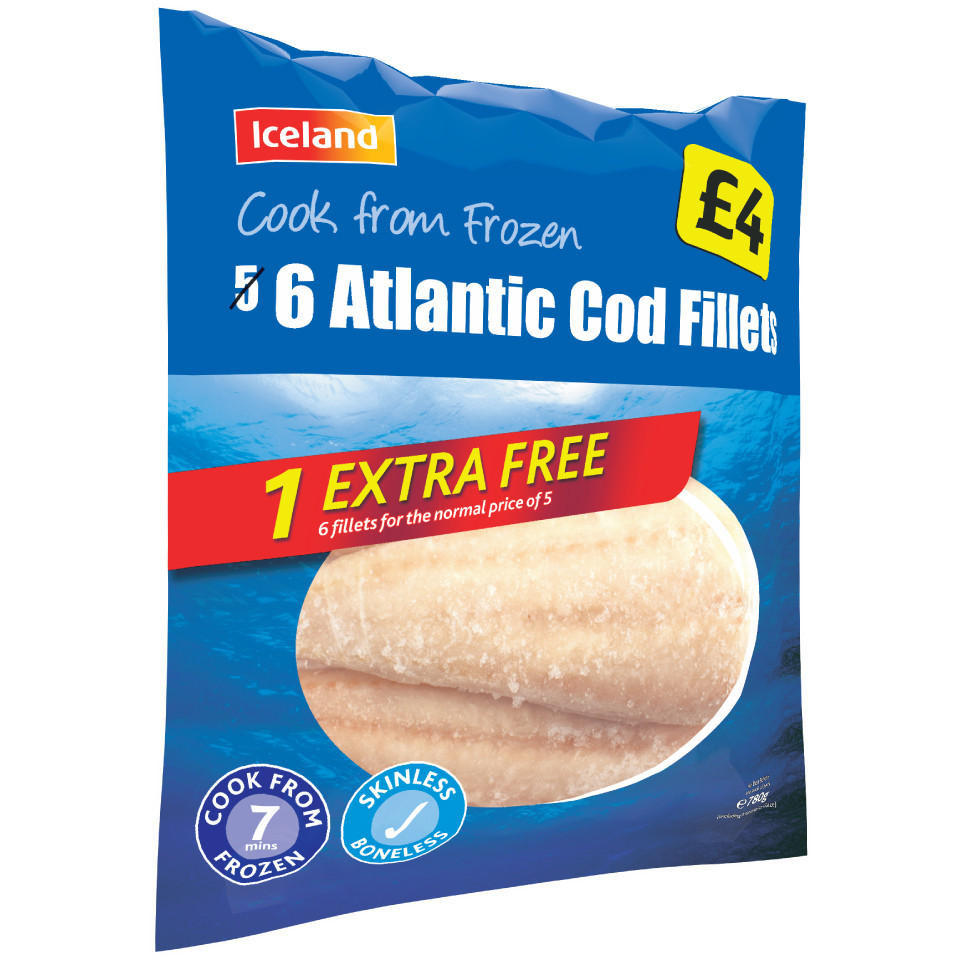 iceland frozen cod fillets