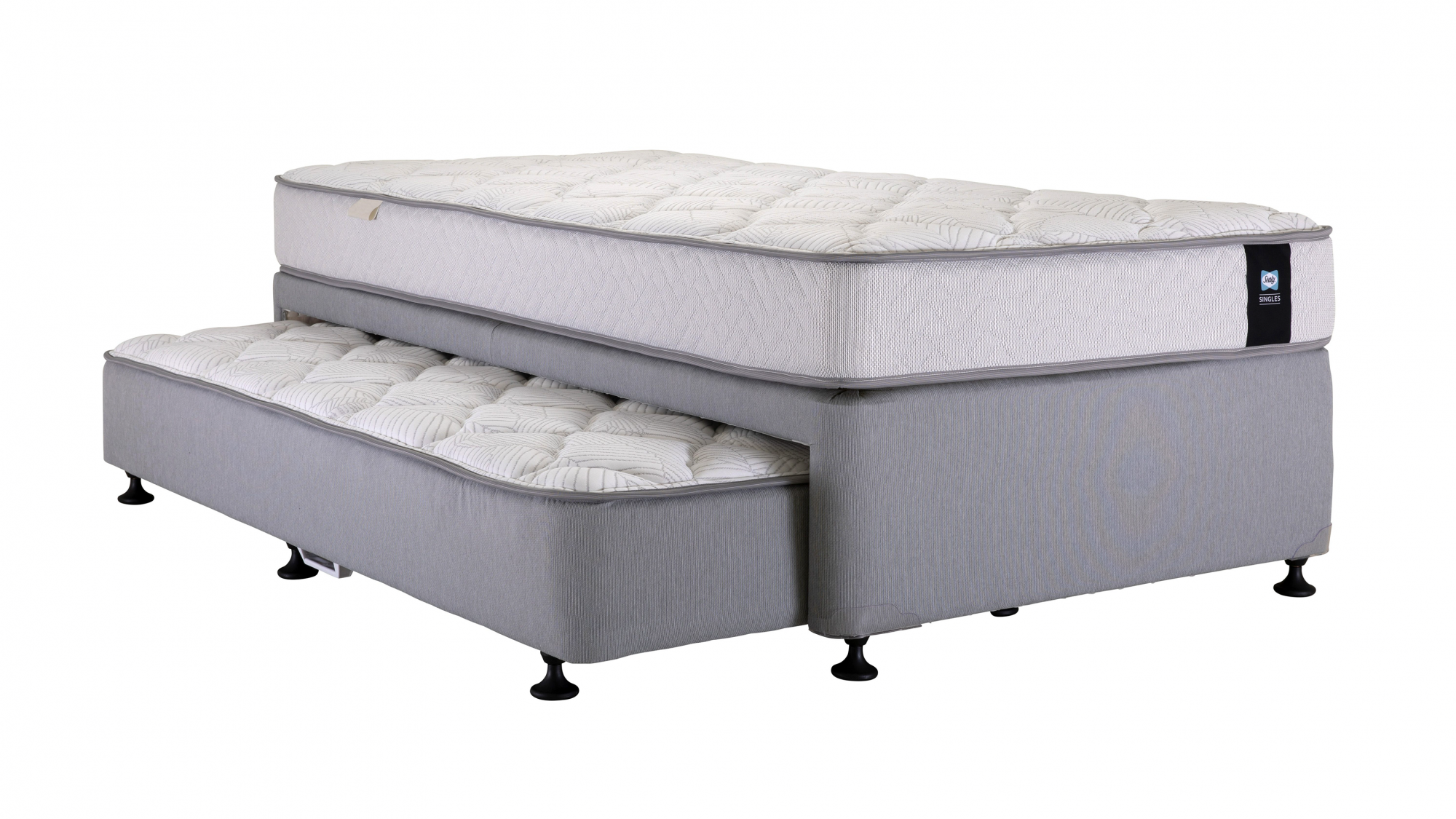 sealy king single trundle bed