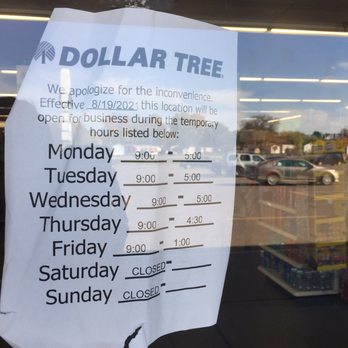 dollar tree hours near me